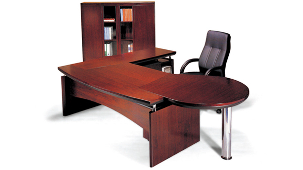 中式復古實木老板辦公桌椅大班臺