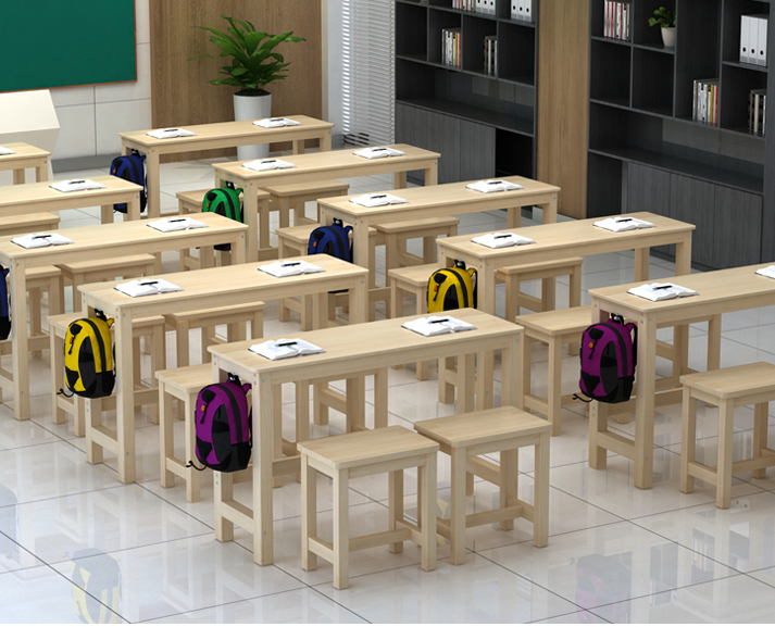 雙人木學生課桌椅 凳 批發廠家